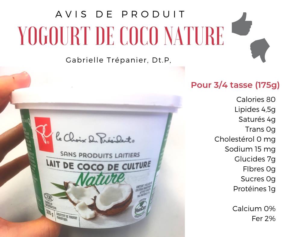 yogourt coco avis